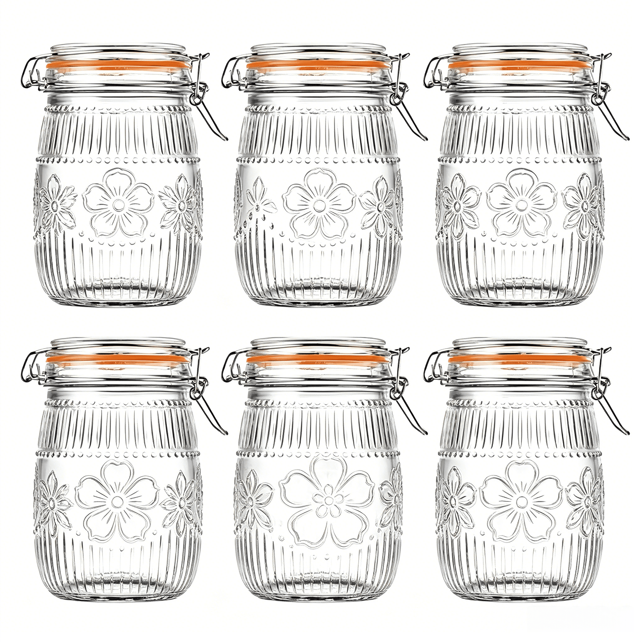 Food Packed Snacks - Wide Mouth Mason Jars 32 oz
