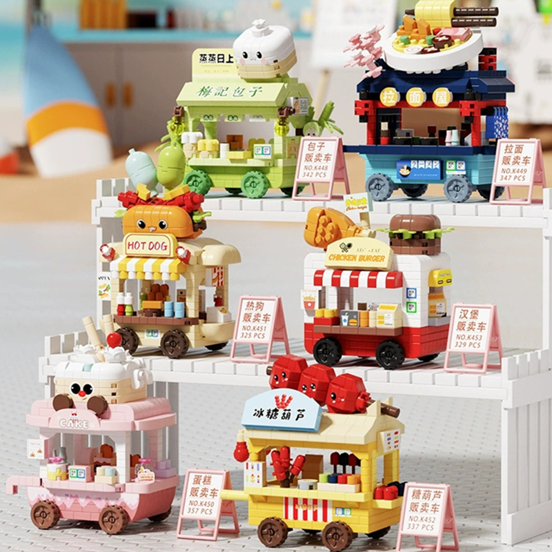 Food Snacks Ideas For Kids - DIY Street Food Truck Building Blocks