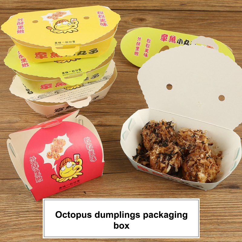 100Pcs Disposable Cartoon Octo - Food Packed Snacks incelemesi ve fiyatı