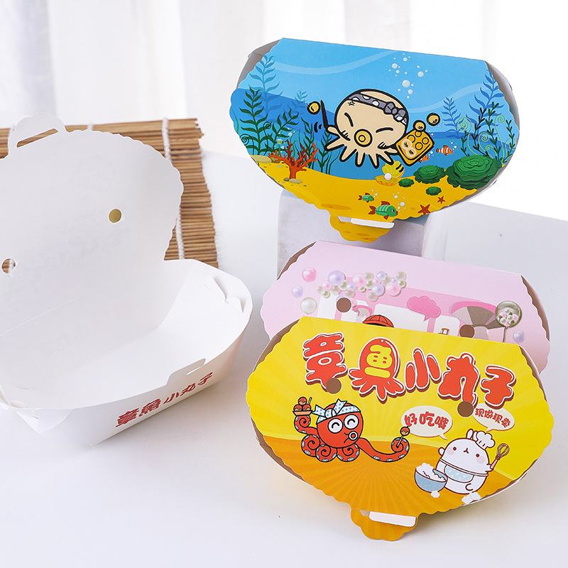 100Pcs Disposable Cartoon Octo - Food Packed Snacks incelemesi ve fiyatı