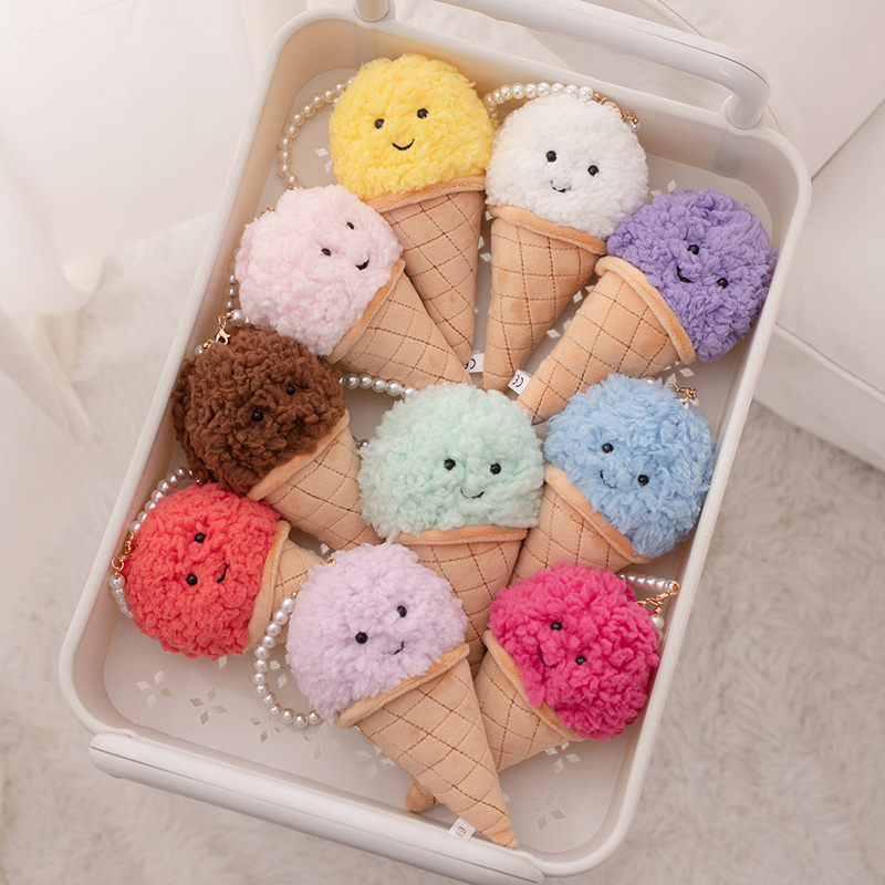 Cute Cartoon Ice cream Plush T - Food Snacks Wholesale incelemesi ve fiyatı