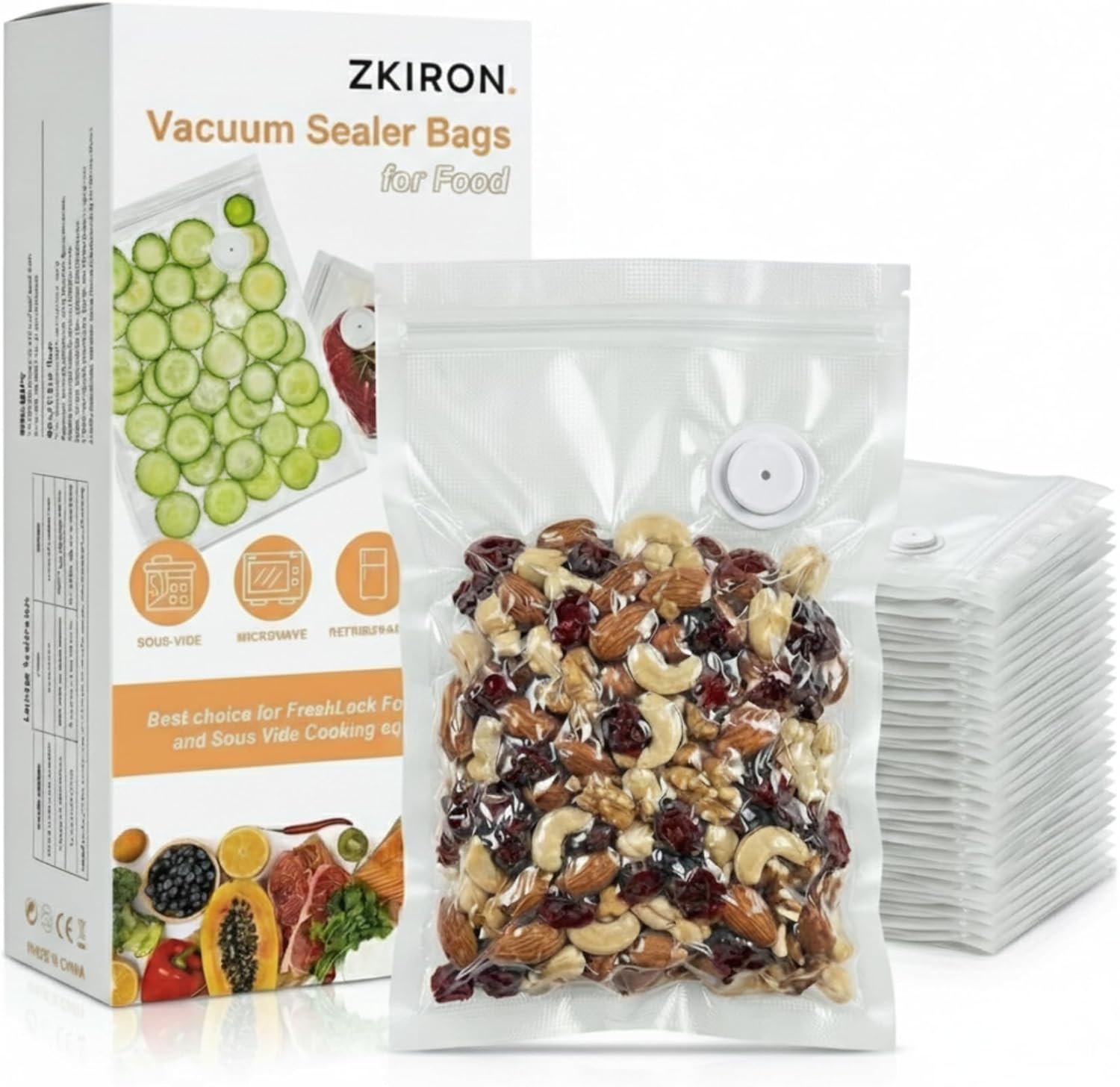 Reusable Vacuum Sealer Bags, 2 - Food Packed Snacks incelemesi ve fiyatı