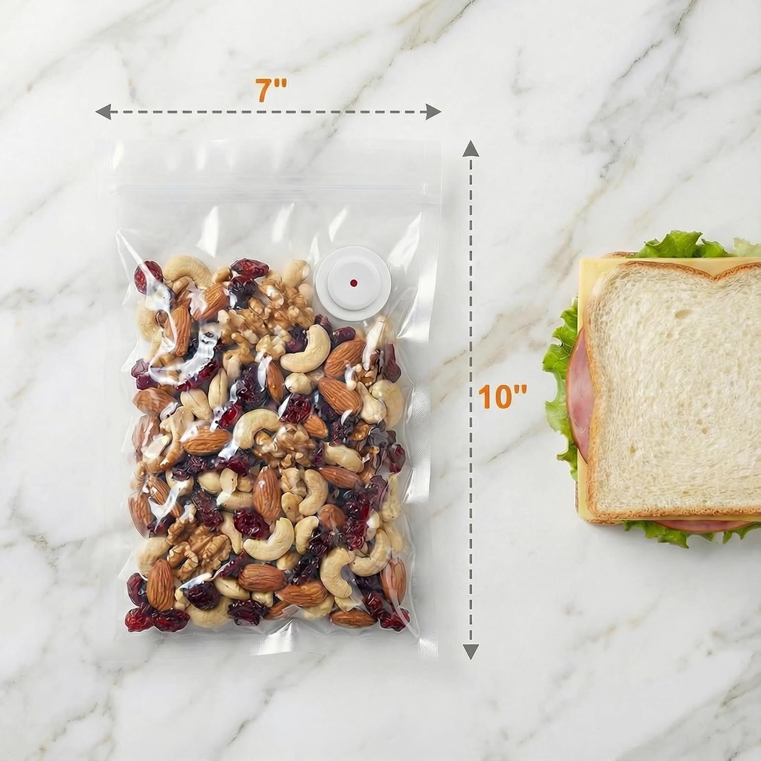 Reusable Vacuum Sealer Bags, 2 - Food Packed Snacks incelemesi ve fiyatı