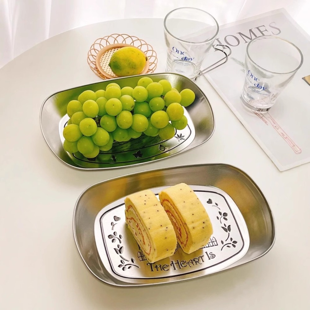2PCS Vintage American Tin Tray - Food And Snacks For Picnic incelemesi ve fiyatı