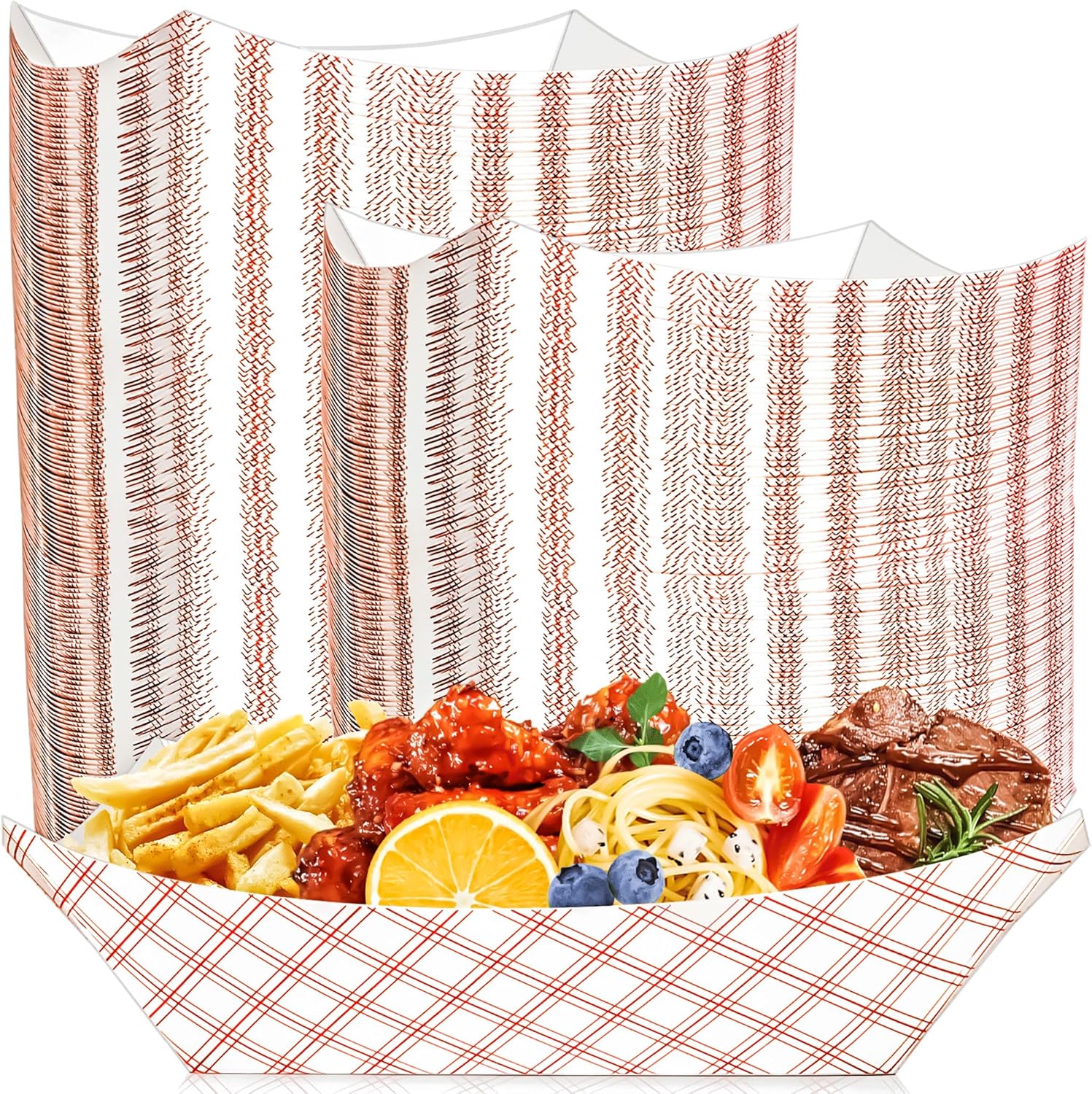100 Pack Checkered Paper Food  - Food Packed Snacks incelemesi ve fiyatı
