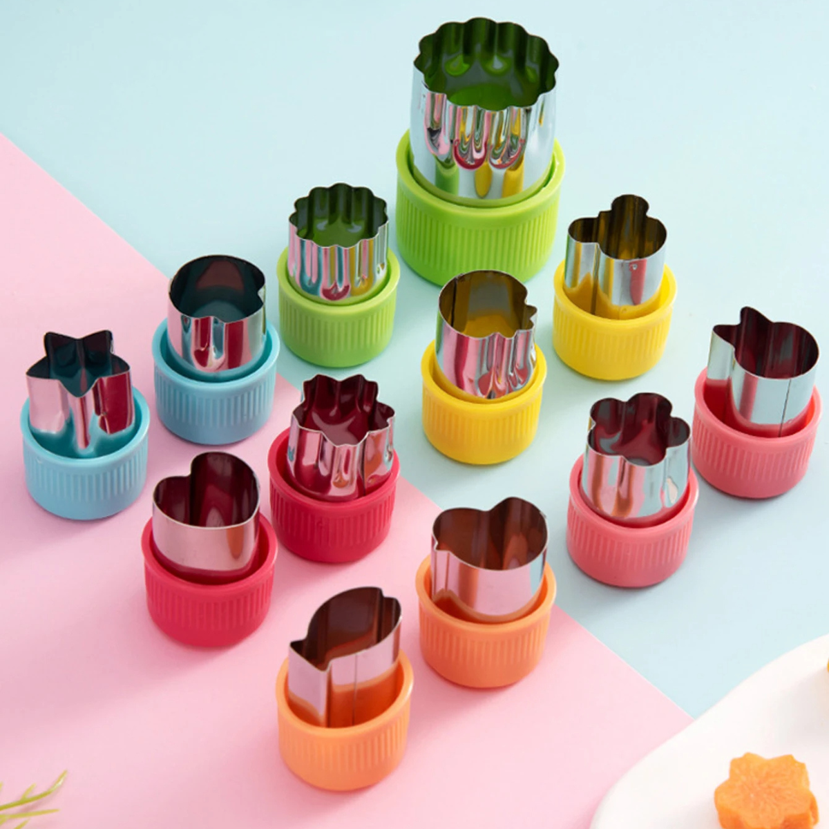 Colorful Cookie Cutter Set, 12 - Food Snacks Wholesale incelemesi ve fiyatı