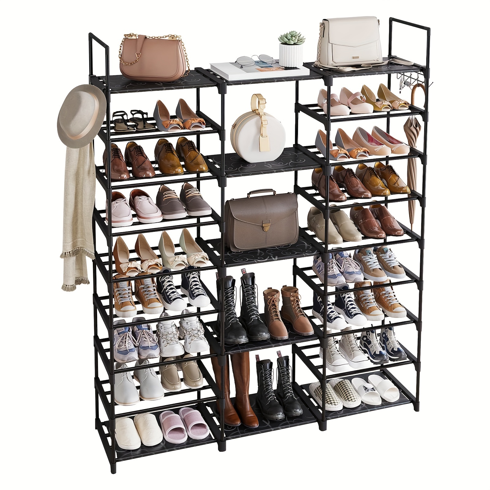 1pc 9 Tier Shoe Rack Organizer - Food X incelemesi ve fiyatı