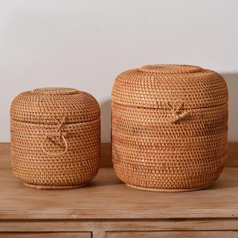Handwoven Rattan Tea Storage B - Food Snacks Wholesale incelemesi ve fiyatı