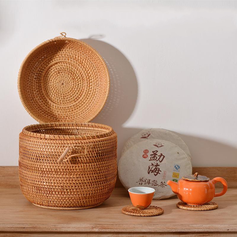 Handwoven Rattan Tea Storage B - Food Snacks Wholesale incelemesi ve fiyatı