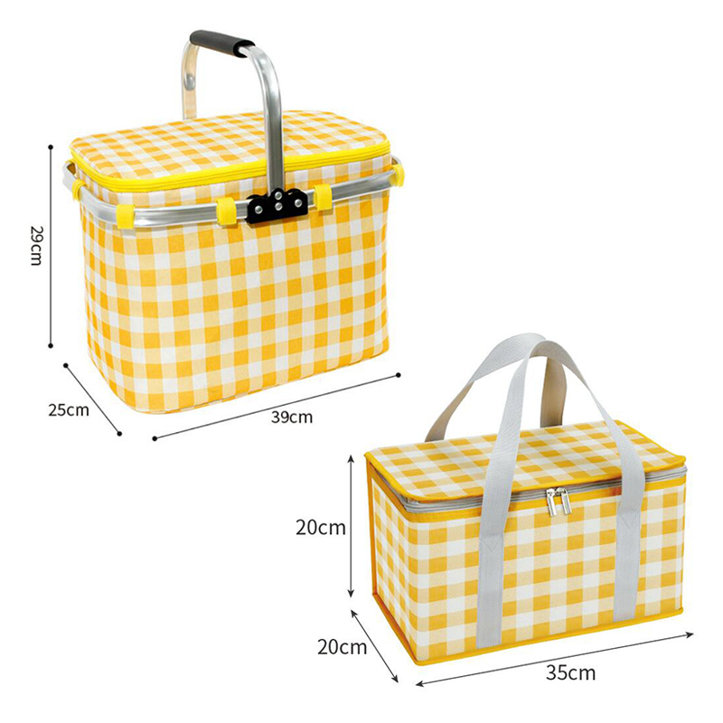 Retro Pastoral Lunch Bag Foldi - Food And Snacks For Picnic incelemesi ve fiyatı