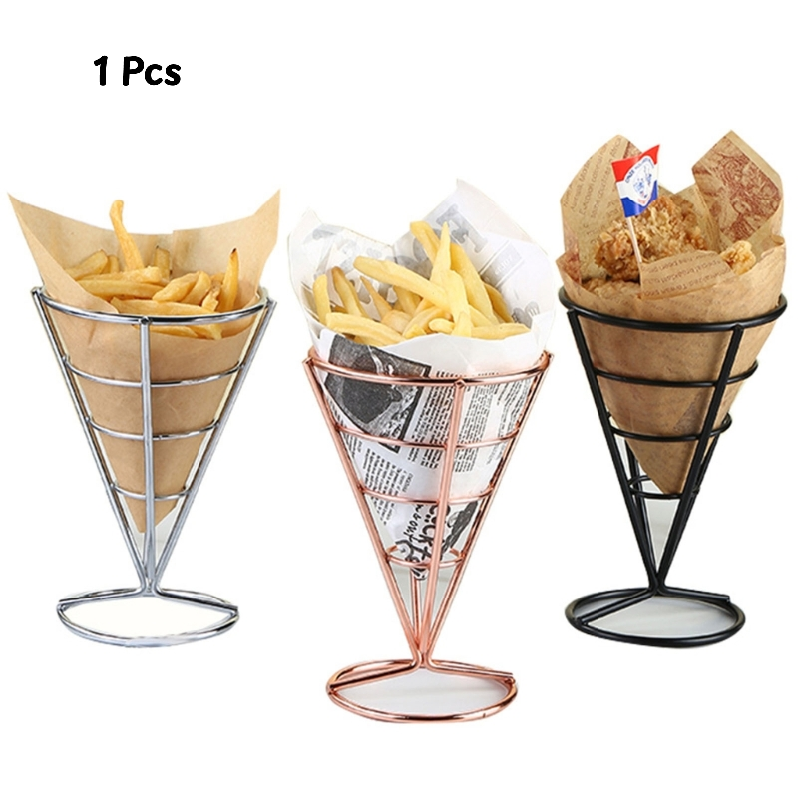 Cone Holder Stand French Fried - Food And Snacks For Picnic incelemesi ve fiyatı