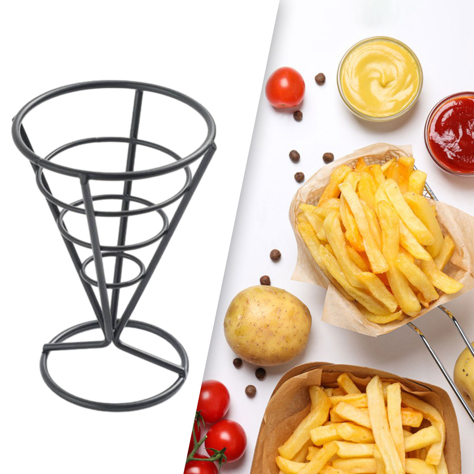 Cone Holder Stand French Fried - Food And Snacks For Picnic incelemesi ve fiyatı