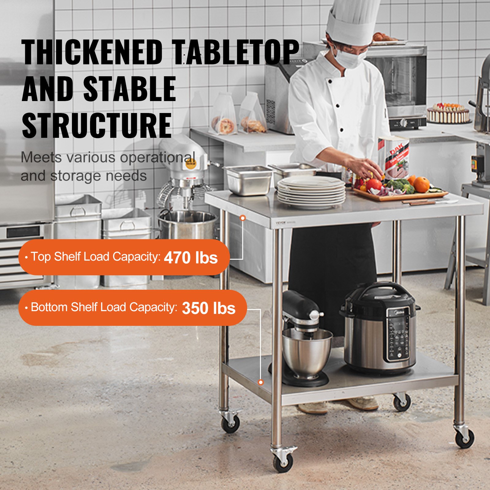 Stainless Steel Work Table 30  - Food X incelemesi ve fiyatı