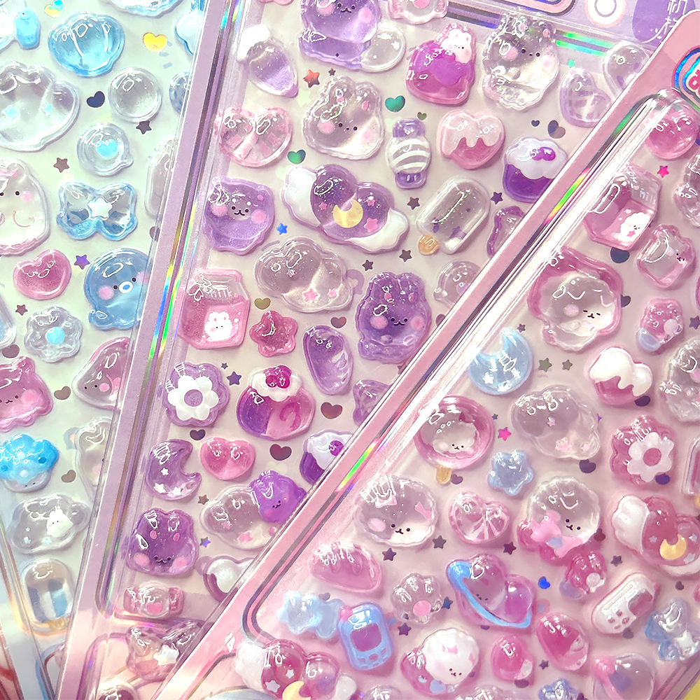 3D Puffy Stickers Crystal Drop - Candy Sour Strip incelemesi ve fiyatı