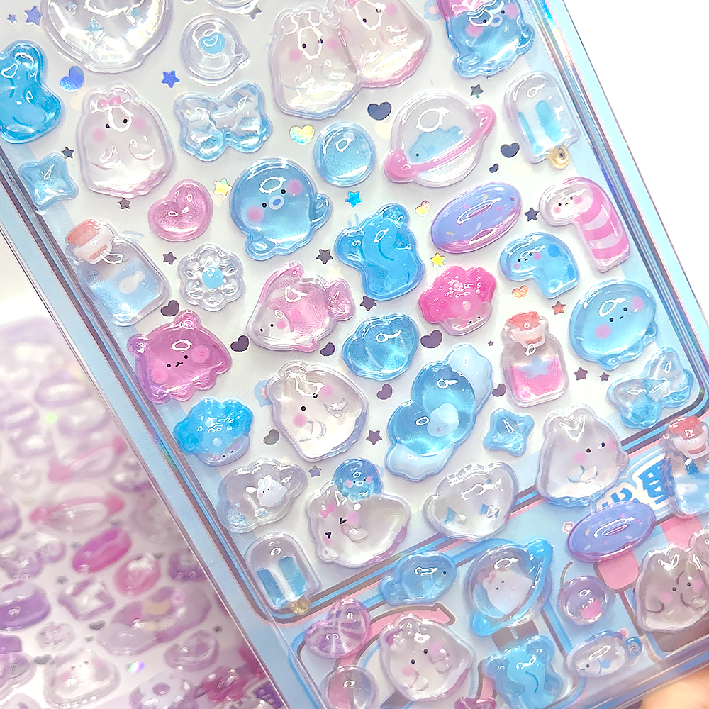 3D Puffy Stickers Crystal Drop - Candy Sour Strip incelemesi ve fiyatı