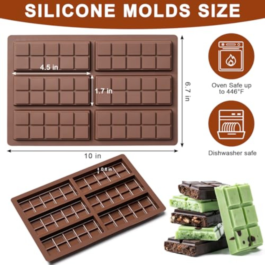 Chocolate Bar Mold Non-Stick C - Food Snacks Wholesale incelemesi ve fiyatı