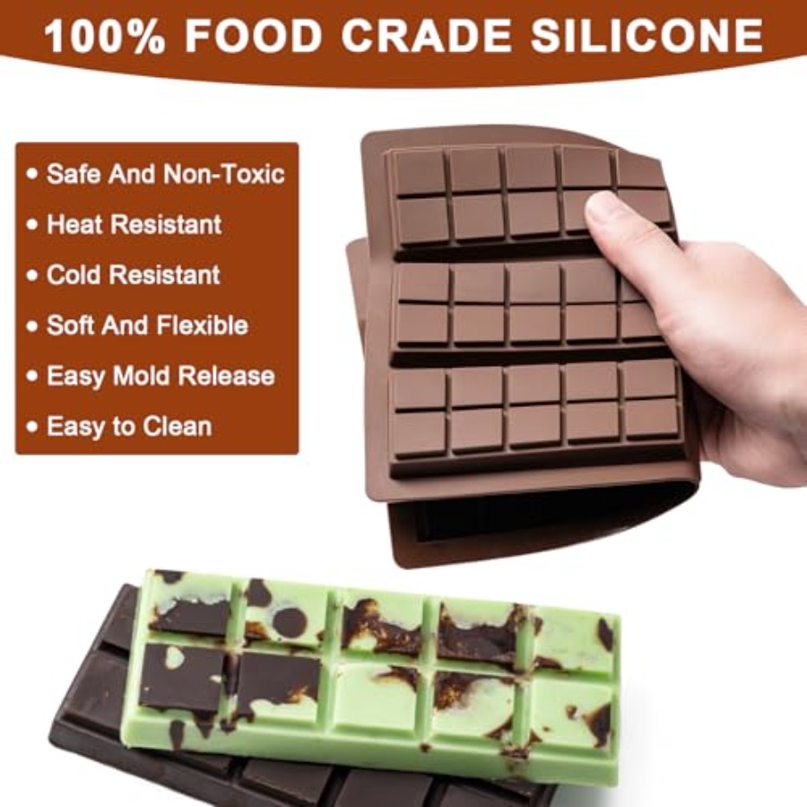 Chocolate Bar Mold Non-Stick C - Food Snacks Wholesale incelemesi ve fiyatı