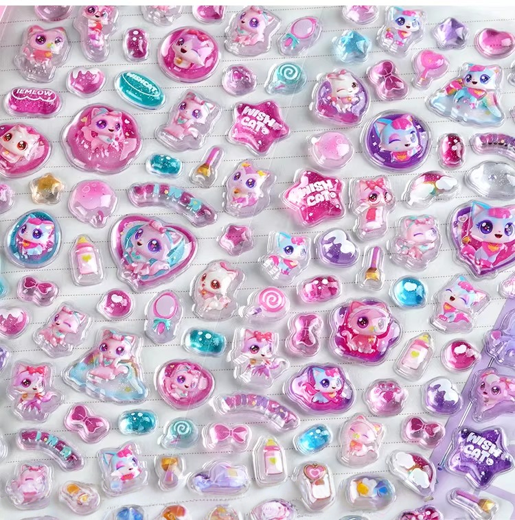 Kawaii 3D Puffy Relief Sticker - Candy Sour Strip incelemesi ve fiyatı