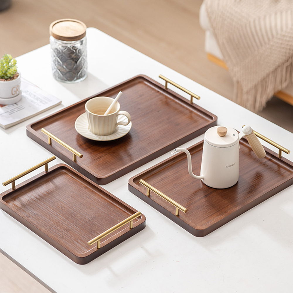Wooden Serving Tray with Handl - Food Snacks Wholesale incelemesi ve fiyatı