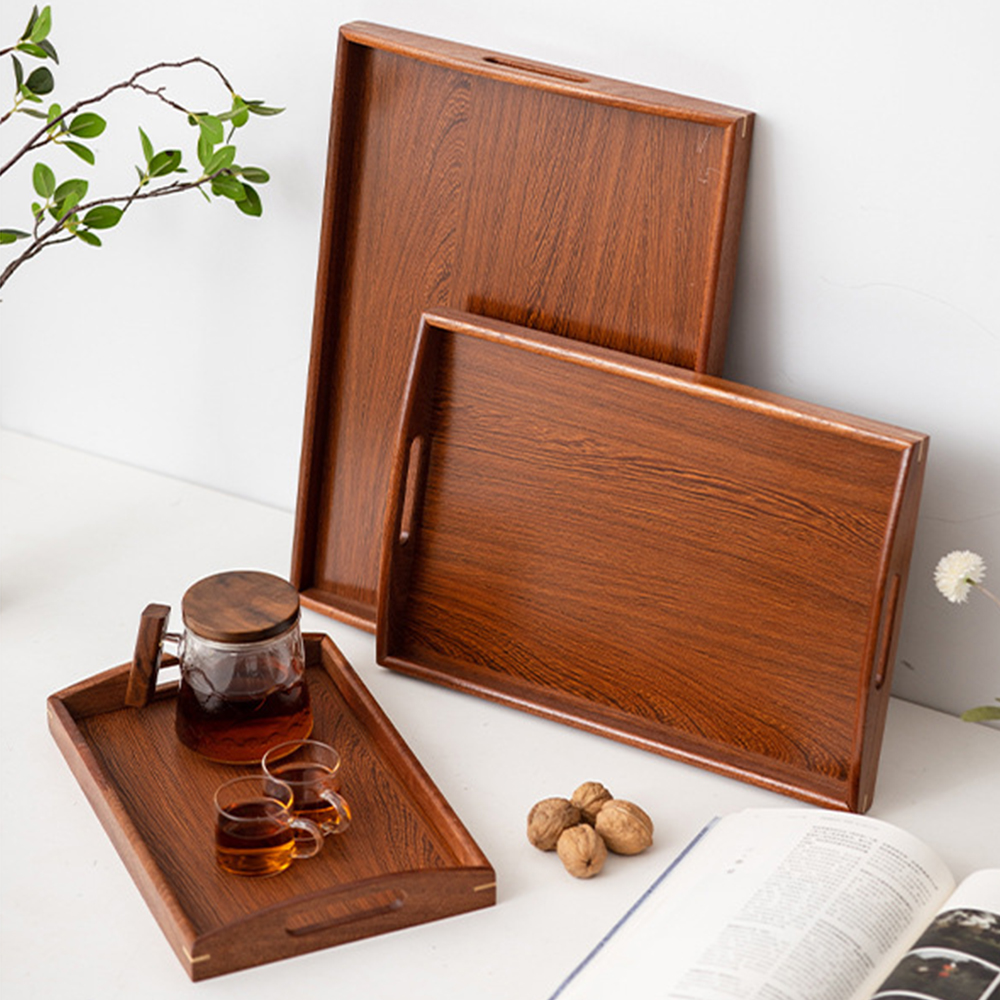 Wooden Serving Tray with Handl - Food Snacks Wholesale incelemesi ve fiyatı